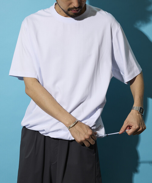 FREAK'S STORE(フリークスストア)の「SUPER ICE CREW NECK TEE/スーパーアイス クルーネック スピンドルTシャツ(Tシャツ/カットソー・メンズ・ホワイト/ブラウン/ブラック/チャコールグレー/サックスブルー/グリーン・LARGE/X-LARGE/MEDIUM)」の1枚目の写真