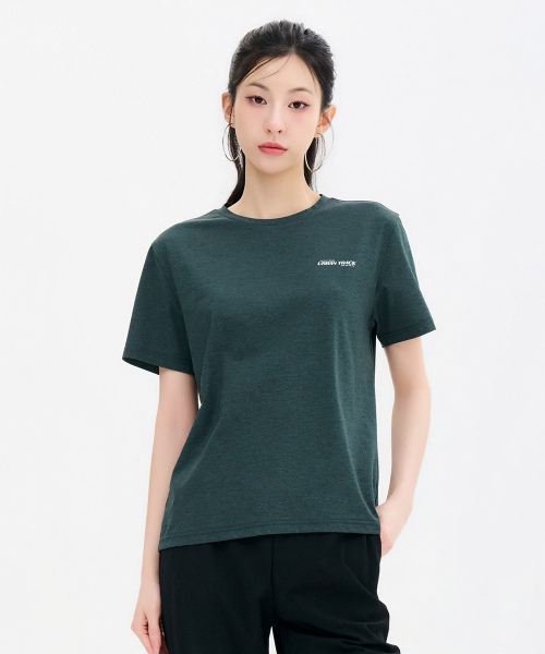 CHASECULT(チェイスカルト)の「共用クールラウンド半袖Tシャツ-FCZU5808E0C(Tシャツ/カットソー・メンズ・ダークグリーン・100/105/110/90/95)」の4枚目の写真