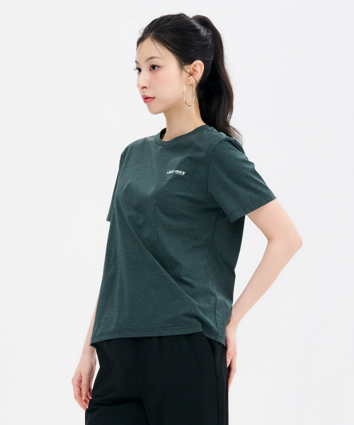 CHASECULT(チェイスカルト)の「共用クールラウンド半袖Tシャツ-FCZU5808E0C(Tシャツ/カットソー・メンズ・ダークグリーン・100/105/110/90/95)」の5枚目の写真