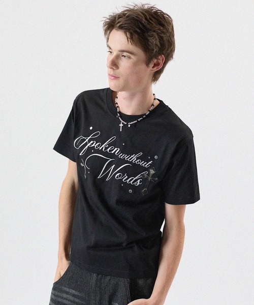 MSG(エムエスジー)の「Buyer's Select/ クロスワッペン刺繍Tシャツ(Tシャツ/カットソー・メンズ・ホワイト/ブラック・S/M/L)」の11枚目の写真