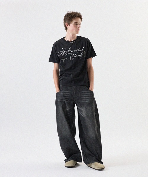 MSG(エムエスジー)の「Buyer's Select/ クロスワッペン刺繍Tシャツ(Tシャツ/カットソー・メンズ・ホワイト/ブラック・S/M/L)」の14枚目の写真
