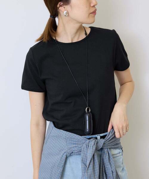 SLOBE IENA(スローブイエナ)の「《シリーズあり/12色展開》1dozen コンパクトリンガーTEE(Tシャツ/カットソー・レディース・スカイブルー/ブラウン/ブラック/レッド/ネイビー/ブラック系その他/サックスブルー/アイボリー/イエロー/ストーン/イエロー系その他/オートミール・FREE)」の15枚目の写真