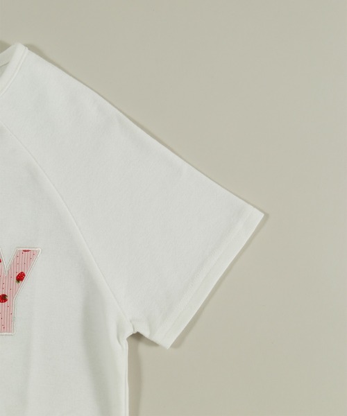 WC(ダブル シー)の「アソートボタンパッチワークロゴTシャツ(Tシャツ/カットソー・レディース・ホワイト/ブラウン/サックスブルー・FREE)」の15枚目の写真