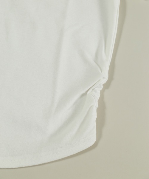 WC(ダブル シー)の「アソートボタンパッチワークロゴTシャツ(Tシャツ/カットソー・レディース・ホワイト/ブラウン/サックスブルー・FREE)」の16枚目の写真