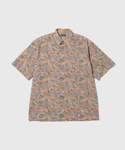 INDIAN FABRIC PATTERN S/S рубашка с индийским узором