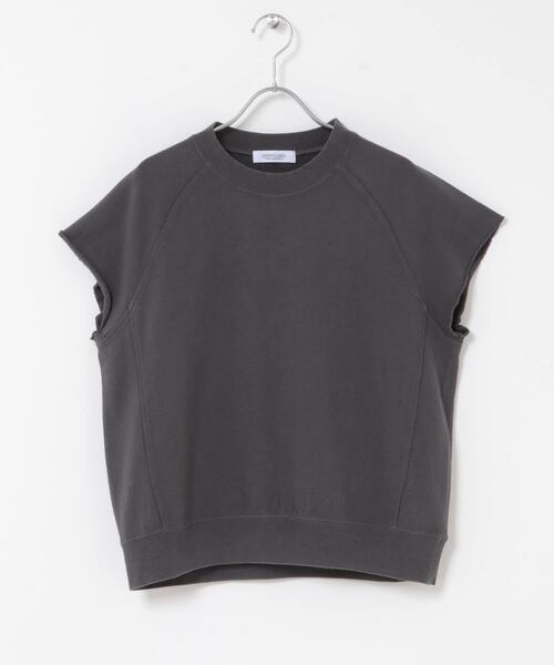URBAN RESEARCH Sonny Label（アーバンリサーチサニーレーベル）の「ガーゼ裏毛フレンチスリーブスウェット（Tシャツ/カットソー・レディース・オフホワイト/レッド/チャコールグレー・FREE）」の20枚目の写真