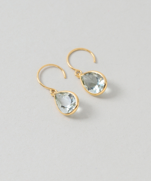 Lilas(リラ)の「《WEB限定》【SAMH by LILAS】グリーンアメジストピアス SVK18GP(両耳)(ピアス(両耳用)・レディース・ゴールド・FREE)」の7枚目の写真