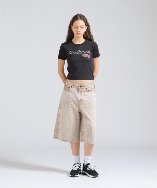 AVIREX（アヴィレックス）の「GOALERS LOGO MINI T-SHIRT（Tシャツ/カットソー・レディース・ネイビー/ブラック/ホワイト系2・S/M）」の7枚目の写真