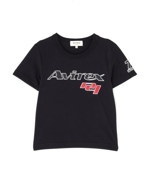 AVIREX（アヴィレックス）の「GOALERS LOGO MINI T-SHIRT（Tシャツ/カットソー・レディース・ネイビー/ブラック/ホワイト系2・S/M）」の8枚目の写真