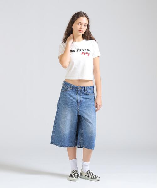 AVIREX（アヴィレックス）の「GOALERS LOGO MINI T-SHIRT（Tシャツ/カットソー・レディース・ネイビー/ブラック/ホワイト系2・S/M）」の11枚目の写真