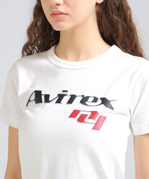 AVIREX（アヴィレックス）の「GOALERS LOGO MINI T-SHIRT（Tシャツ/カットソー・レディース・ネイビー/ブラック/ホワイト系2・S/M）」の15枚目の写真