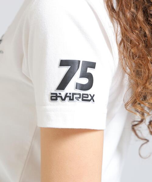 AVIREX（アヴィレックス）の「GOALERS LOGO MINI T-SHIRT（Tシャツ/カットソー・レディース・ネイビー/ブラック/ホワイト系2・S/M）」の17枚目の写真