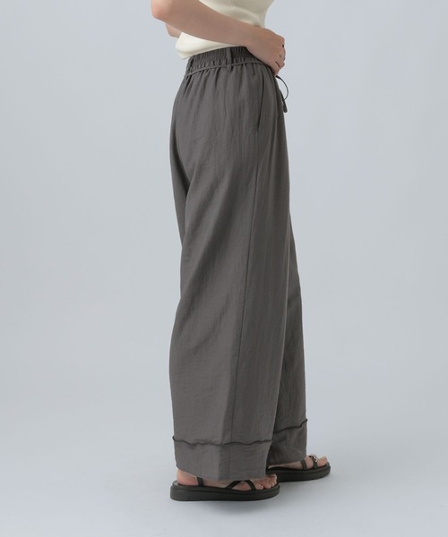 LEPSIM(レプシィム)の「リネンブレンドワイドパンツ 839443(その他パンツ・レディース・アイボリー/ライトグリーン/チャコールグレー・FREE)」の13枚目の写真