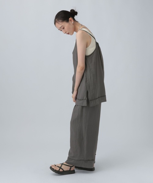 LEPSIM(レプシィム)の「リネンブレンドワイドパンツ 839443(その他パンツ・レディース・アイボリー/ライトグリーン/チャコールグレー・FREE)」の16枚目の写真