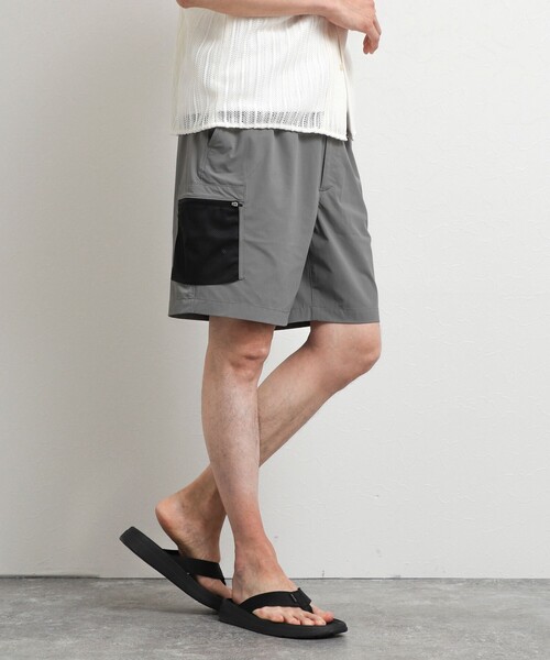 NOLLEY’S(ノーリーズ)の「撥水メッシュカーゴショートパンツ 26SS(その他パンツ・メンズ・ブラック/オリーブ/ライトグレー・M/L/XL/S)」の1枚目の写真