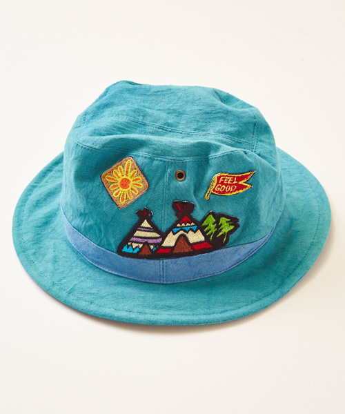チャイハネ(チャイハネ)の「【チャイハネ】ティピーワッペン バケットハット(ハット・メンズ・キナリ/ブラウン/ブルー/カーキ・FREE)」の5枚目の写真