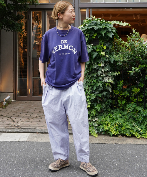 JOURNAL STANDARD LUXE(ジャーナルスタンダード ラックス)の「Faint Print T(Tシャツ/カットソー・レディース・レッド/パープル・MEDIUM/SMALL)」の6枚目の写真