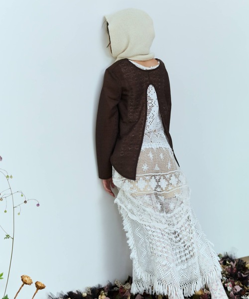 flaeu（フラユ）の「4WAY Back Open Sheer Pullover（Tシャツ/カットソー・レディース・ブラウン/ブラック/ホワイト・FREE）」の3枚目の写真