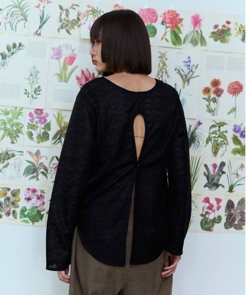 flaeu（フラユ）の「4WAY Back Open Sheer Pullover（Tシャツ/カットソー・レディース・ブラウン/ブラック/ホワイト・FREE）」の22枚目の写真