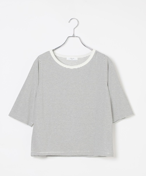 studio CLIP(スタディオクリップ)の「【接触冷感】クールタッチベーシック5分袖Tシャツ(Tシャツ/カットソー・レディース・ブラック/ホワイト/その他1・LARGE/MEDIUM)」の1枚目の写真
