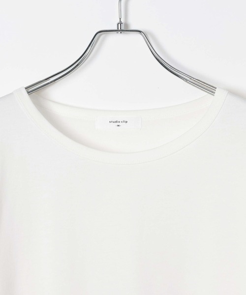 studio CLIP(スタディオクリップ)の「【接触冷感】クールタッチベーシック5分袖Tシャツ(Tシャツ/カットソー・レディース・ブラック/ホワイト/その他1・LARGE/MEDIUM)」の6枚目の写真