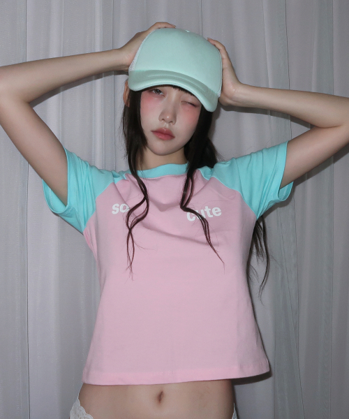 KIKOZY(キコジ)の「ソーキュートラグランTシャツスカイブルー(Tシャツ/カットソー・レディース・スカイブルー・FREE)」の2枚目の写真