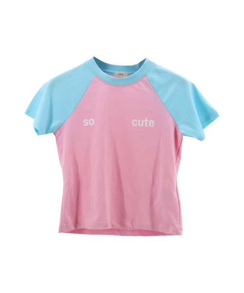 KIKOZY(キコジ)の「ソーキュートラグランTシャツスカイブルー(Tシャツ/カットソー・レディース・スカイブルー・FREE)」の4枚目の写真