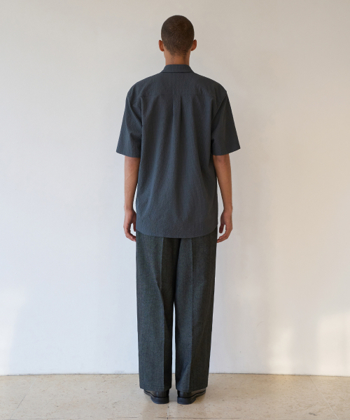 TRIP LE SENS（トリップ ル センス）の「ミストグリッドハーフシャツ_チャコール（シャツ/ブラウス・メンズ・その他・MEDIUM/LARGE）」の3枚目の写真