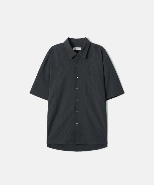 TRIP LE SENS（トリップ ル センス）の「ミストグリッドハーフシャツ_チャコール（シャツ/ブラウス・メンズ・その他・MEDIUM/LARGE）」の4枚目の写真