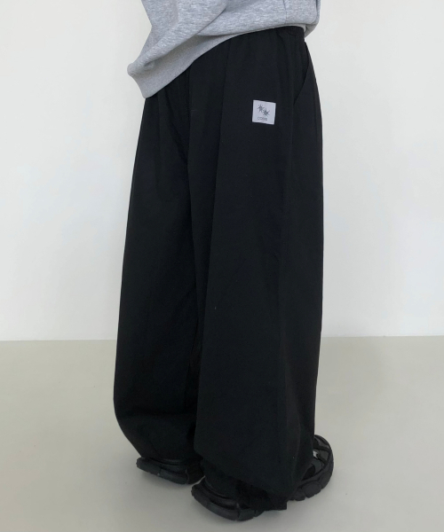 COIRIS(コイリス)の「コルビンピンタックワイドバンディングパンツ (3カラー)(スウェットパンツ・レディース・カーキ/ブラック/アイボリー・FREE)」の21枚目の写真