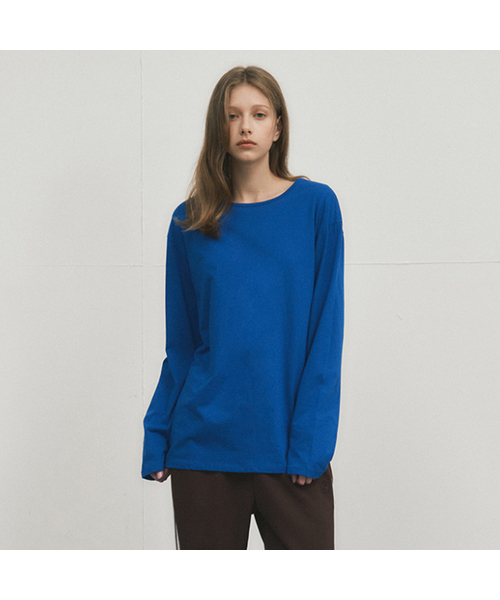 WEDNESDAYOASISFORWOMEN(ウェンズデー オアシス フォー ウーマン)の「W/レイヤードソフトタッチTシャツ_6COLOR(W25-TP36)(Tシャツ/カットソー・レディース・ブルー/Mustard/ホワイト/グレー/レッド/ブラック・SMALL/MEDIUM)」の4枚目の写真
