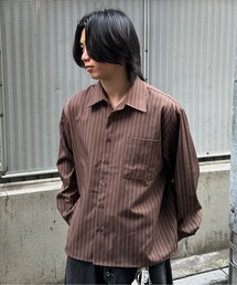 MandO（エムオー）（エムオー）の「【ユニセックス】アソートルーズフィットシャツ/無地&チェック&ストライプ/ショート丈（シャツ/ブラウス）」
