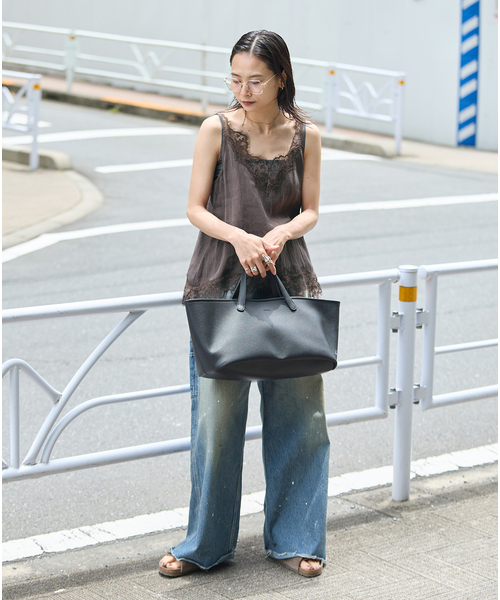 JOURNAL STANDARD(ジャーナルスタンダード)の「《追加7》フィブリルリヨセルキャミ(キャミソール・レディース・ブラウン/アイボリー・FREE)」の4枚目の写真
