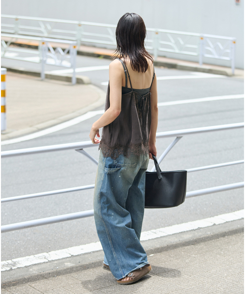 JOURNAL STANDARD(ジャーナルスタンダード)の「《追加7》フィブリルリヨセルキャミ(キャミソール・レディース・ブラウン/アイボリー・FREE)」の13枚目の写真