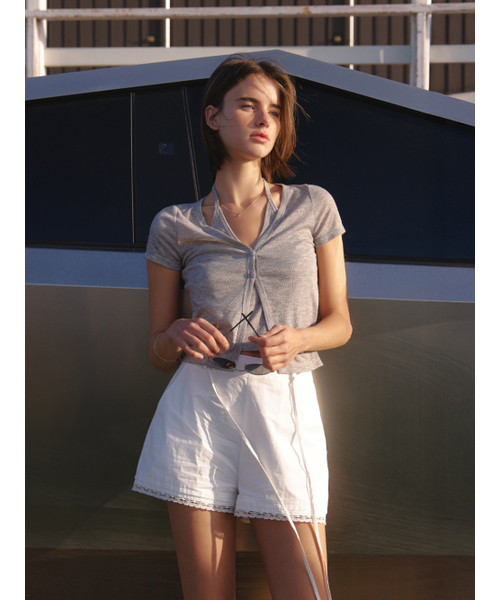 RE_L(リエル)の「Halter layered half cardigan (melange gray)(カーディガン/ボレロ・レディース・その他・FREE)」の5枚目の写真