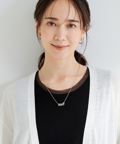 SHOO・LA・RUE(シューラルー)の「【2WAY】クリアツブビーズネックレス(ネックレス・レディース・シルバー/ピンクゴールド/ゴールド・00)」の10枚目の写真