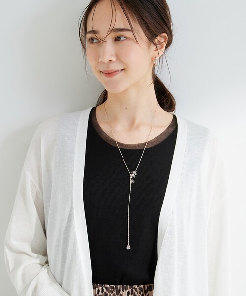 SHOO・LA・RUE(シューラルー)の「【2WAY】クリアツブビーズネックレス(ネックレス・レディース・シルバー/ピンクゴールド/ゴールド・00)」の11枚目の写真