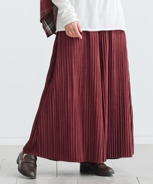 フェイクスエードプリーツガウチョパンツ