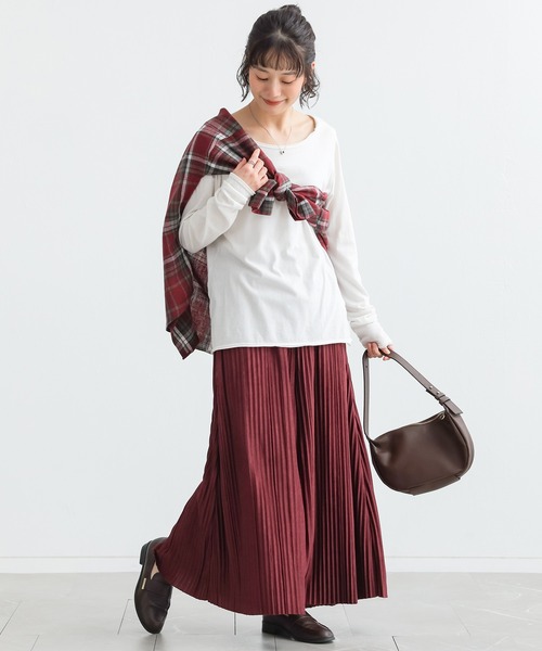 n'OrLABEL(ノアールレーベル)の「フェイクスエードプリーツガウチョパンツ(その他パンツ・レディース・キャメル/ボルドー/ブラック・FREE)」の19枚目の写真