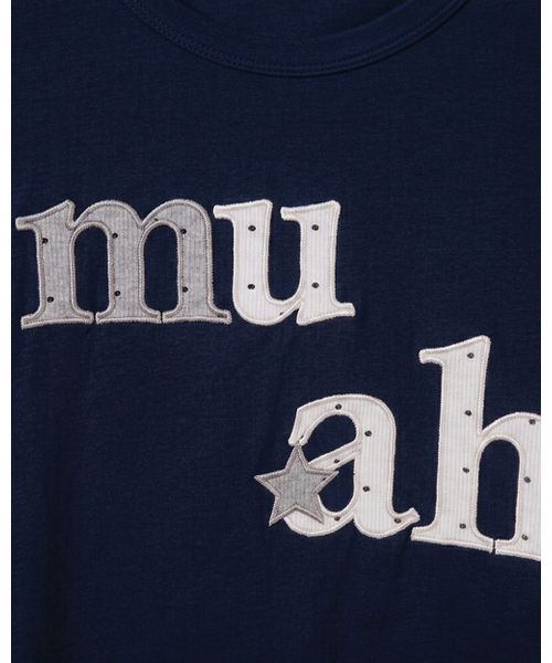muahmuah（ムーアムーア）の「ドットスターパッチ 長袖Tシャツ [ネイビー]（Tシャツ/カットソー・レディース・その他・FREE）」の8枚目の写真