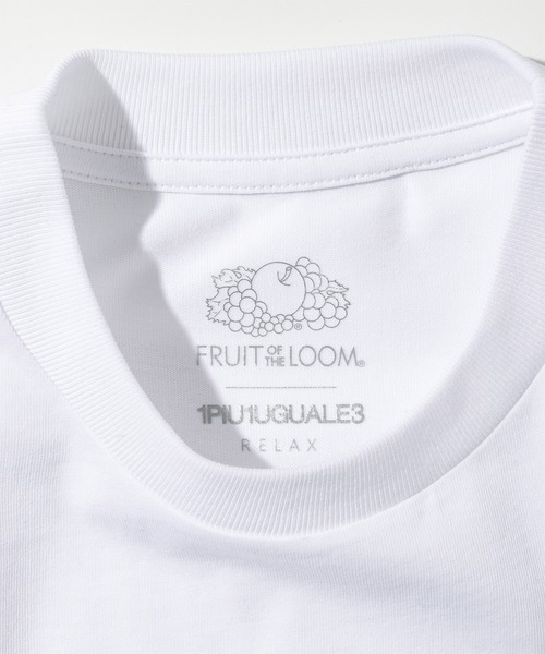 1PIU1UGUALE3 RELAX (ウノピゥウノウグァーレトレ リラックス)の「1PIU1UGUALE3 RELAX(ウノピゥウノウグァーレトレ リラックス)【FRUIT OF THE LOOM】ヘビーシルケットドレスパックTシャツ(Tシャツ/カットソー・メンズ・ホワイト×ブラック・XXL/XL/L/M/S)」の17枚目の写真