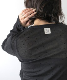 Bab（バブ）の「シアードットフリルカットソー（Tシャツ/カットソー）」