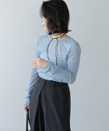 Bab（バブ）の「シアードットフリルカットソー（Tシャツ/カットソー）」