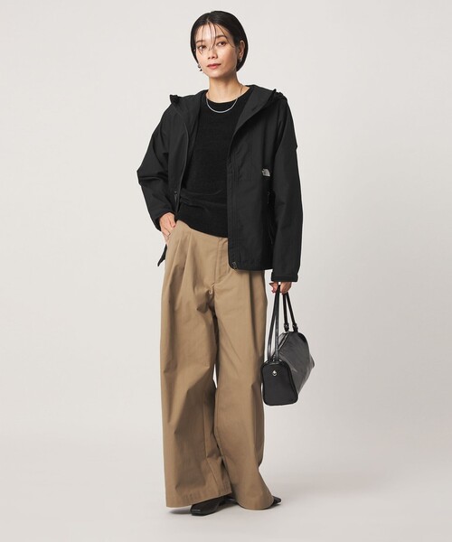 THE NORTH FACE(ザノースフェイス)の「【WEB限定】<THE NORTH FACE>コンパクトジャケット(マウンテンパーカー・レディース・ベージュ/グレー系/ブラック・L/M)」の6枚目の写真