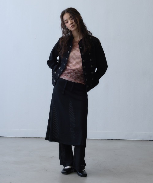 Clum(クルム)の「metal button napoleon jacket / メタルボタンナポレオンジャケット(その他アウター・レディース・ブラック・MEDIUM/LARGE/SMALL)」の14枚目の写真