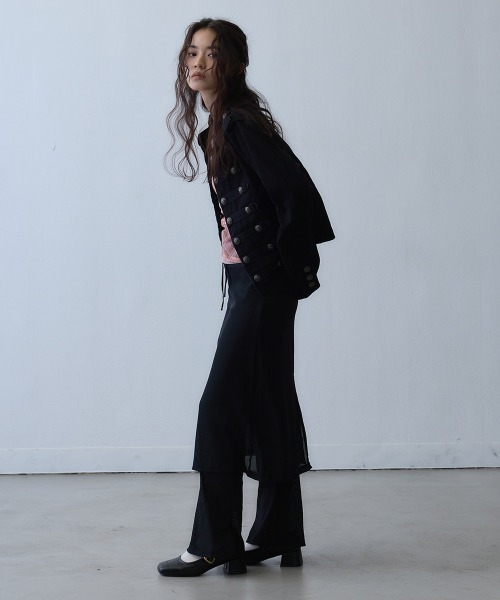 Clum(クルム)の「metal button napoleon jacket / メタルボタンナポレオンジャケット(その他アウター・レディース・ブラック・MEDIUM/LARGE/SMALL)」の13枚目の写真