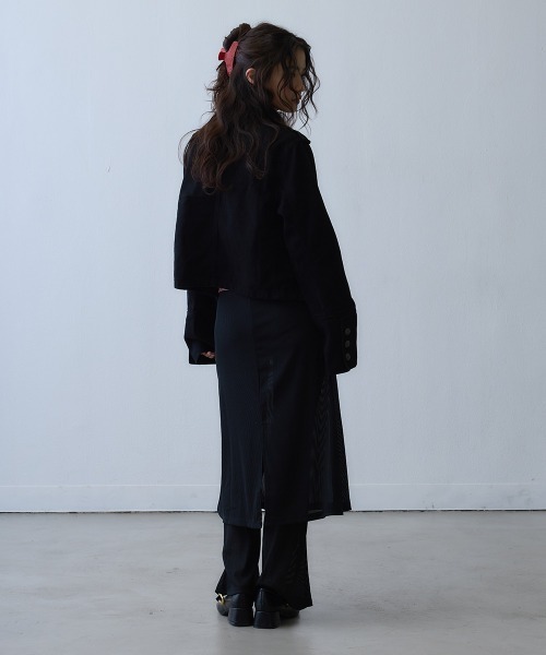 Clum(クルム)の「metal button napoleon jacket / メタルボタンナポレオンジャケット(その他アウター・レディース・ブラック・MEDIUM/LARGE/SMALL)」の12枚目の写真