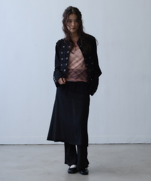 Clum(クルム)の「metal button napoleon jacket / メタルボタンナポレオンジャケット(その他アウター・レディース・ブラック・MEDIUM/LARGE/SMALL)」の6枚目の写真