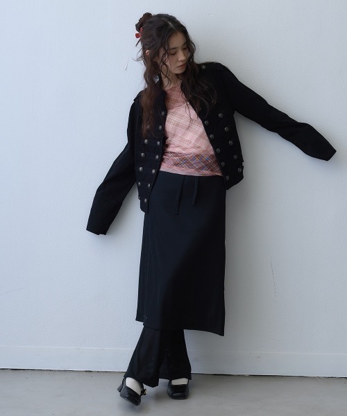 Clum(クルム)の「metal button napoleon jacket / メタルボタンナポレオンジャケット(その他アウター・レディース・ブラック・MEDIUM/LARGE/SMALL)」の5枚目の写真