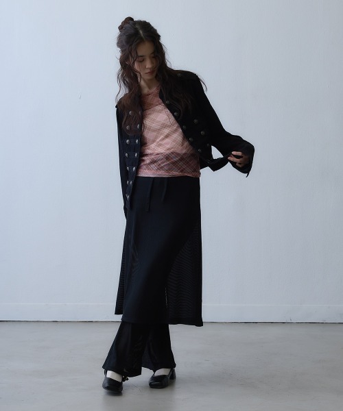 Clum(クルム)の「metal button napoleon jacket / メタルボタンナポレオンジャケット(その他アウター・レディース・ブラック・MEDIUM/LARGE/SMALL)」の4枚目の写真